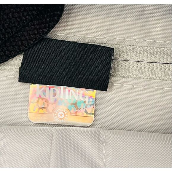 Kipling Eleva Large Convertible Crossbody Tote Bag Purse Tonal Black Monkey NWT - Picture 6 of 7